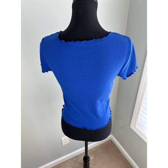 BUNDLE NWOT BP Lettuce Trim Tee Both Medium - Blue & Pink - Picture 4 of 10